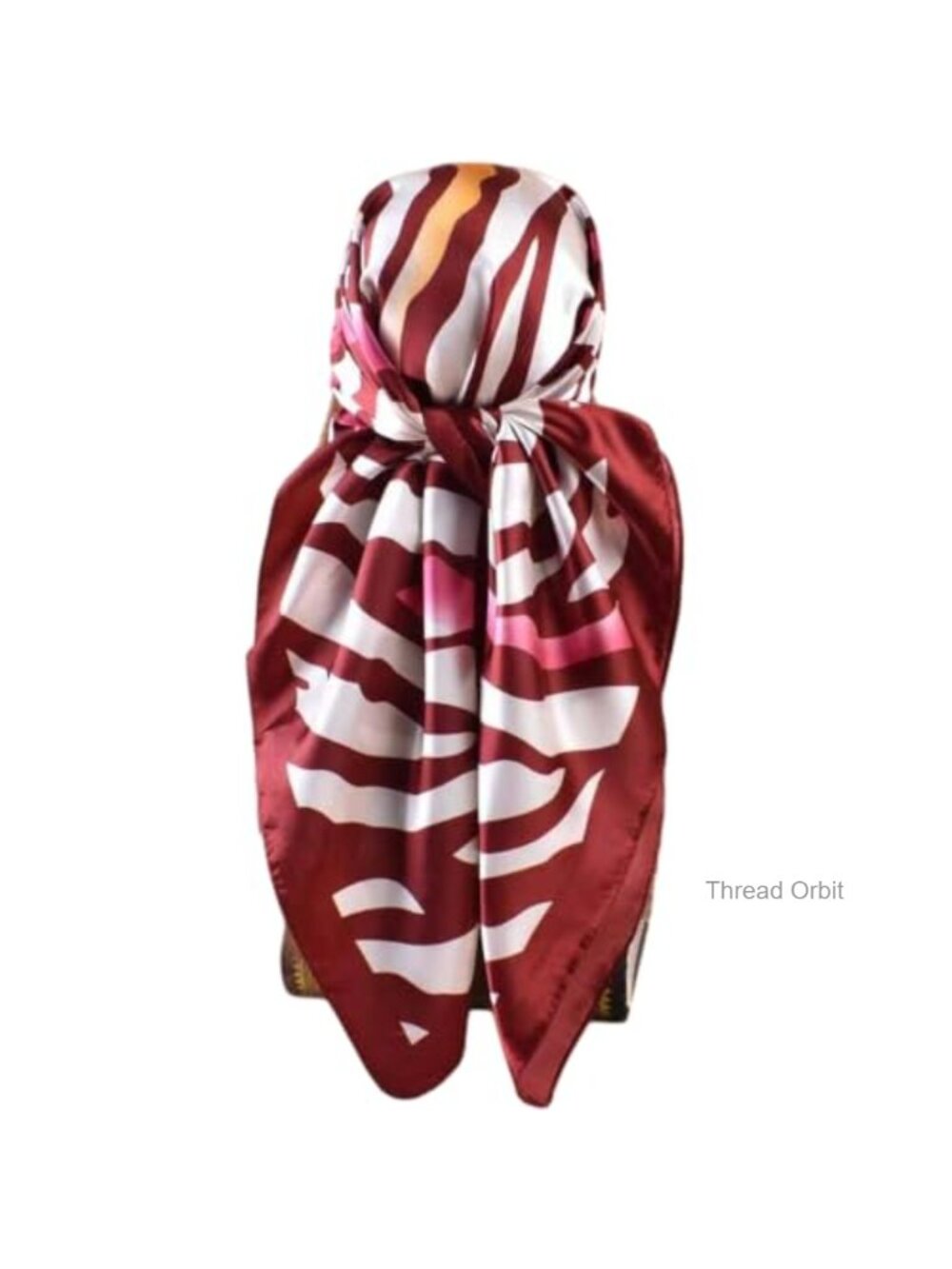 Satin Silk Blend Hair Scarf 35x35 Large Square Wrap Bandana Lightweight